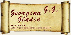 Georgina Gladić vizit kartica